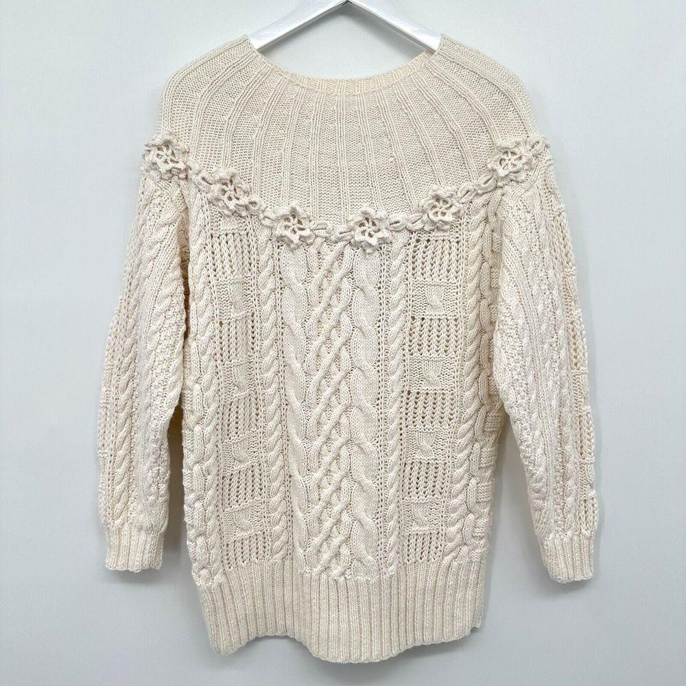Vintage Express Handknit Cie Internationale‎ Pullover Sweater Size Small Chunky